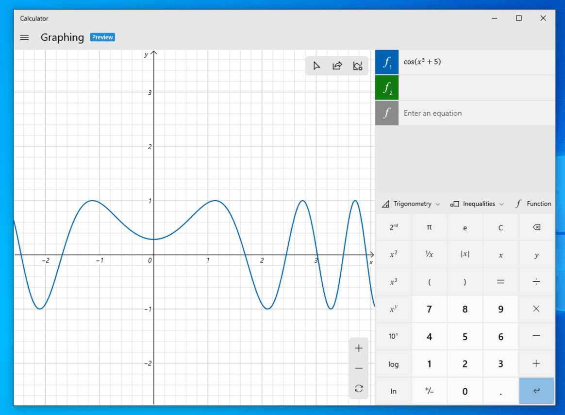 How To Enable Calculator Graphing Mode In Windows 10 - MyTechMint